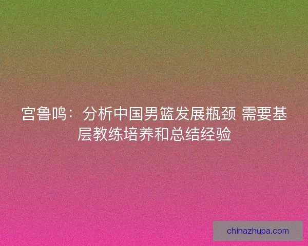宫鲁鸣:分析中国男篮发展瓶颈 需要基层教练培养和总结经验 宫鲁鸣:分析中国男篮发展瓶颈 需要基层教练培养和总结经验